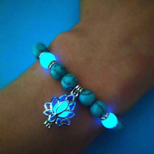 Glowing Natural Stone Healing Prayer Bracelet