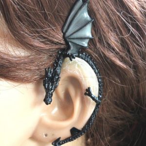 Glowing Mystical Dragon Ear Cuff Earrings