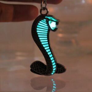 Glowing Cobra Glow in the Dark Luminous Keychain Pendant